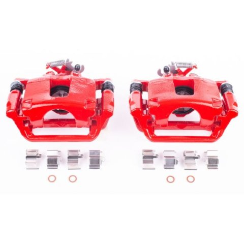 Power Stop 12-16 Chrysler Town & Country Rear Red Calipers w/Brackets - Pair thumbnail 2
