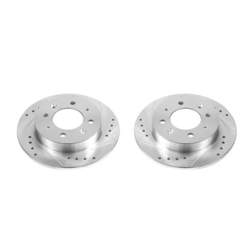Power Stop 04-09 Kia Spectra Rear Evolution Drilled & Slotted Rotors - Pair thumbnail 2