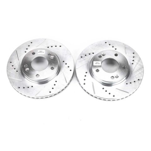 Power Stop 09-12 Hyundai Elantra Front Evolution Drilled & Slotted Rotors - Pair thumbnail 5