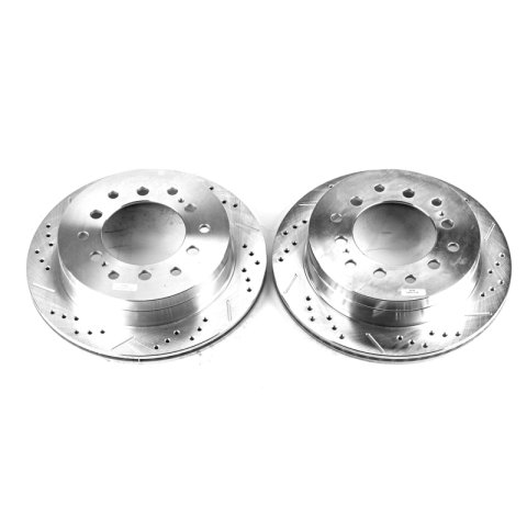 Power Stop 03-09 Lexus GX470 Rear Evolution Drilled & Slotted Rotors - Pair thumbnail 7