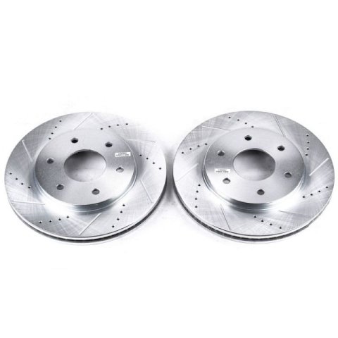 Power Stop 04-05 Infiniti QX56 Front Evolution Drilled & Slotted Rotors - Pair thumbnail 2