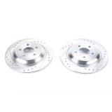 Power Stop 16-18 Ford Focus Rear Evolution Drilled & Slotted Rotors - Pair thumbnail 2