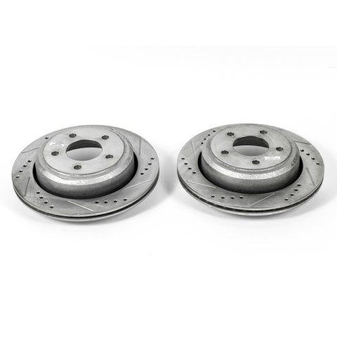 Power Stop 10-11 Ford Ranger Rear Evolution Drilled & Slotted Rotors - Pair thumbnail 1