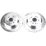 Power Stop 14-16 Acura MDX Rear Evolution Drilled & Slotted Rotors - Pair thumbnail 2