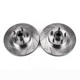 Power Stop 01-03 Ford Explorer Sport Front Evolution Drilled & Slotted Rotors - Pair thumbnail 2