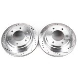 Power Stop 00-06 Mitsubishi Montero Rear Evolution Drilled & Slotted Rotors - Pair thumbnail 1