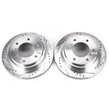 Power Stop 00-06 Mitsubishi Montero Rear Evolution Drilled & Slotted Rotors - Pair thumbnail 2