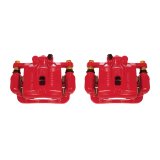 Power Stop 10-16 Hyundai Genesis Coupe Rear Red Calipers w/Brackets - Pair thumbnail 1