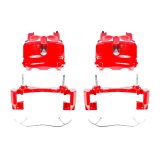 Power Stop 99-02 Jeep Grand Cherokee Front Red Calipers w/Brackets - Pair thumbnail 2
