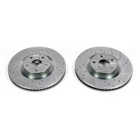 Power Stop 16-17 Lexus GS200t Front Evolution Drilled & Slotted Rotors - Pair thumbnail 2