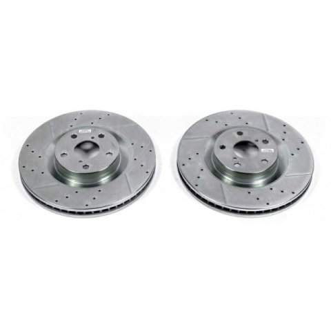 Power Stop 16-17 Lexus GS200t Front Evolution Drilled & Slotted Rotors - Pair thumbnail 7