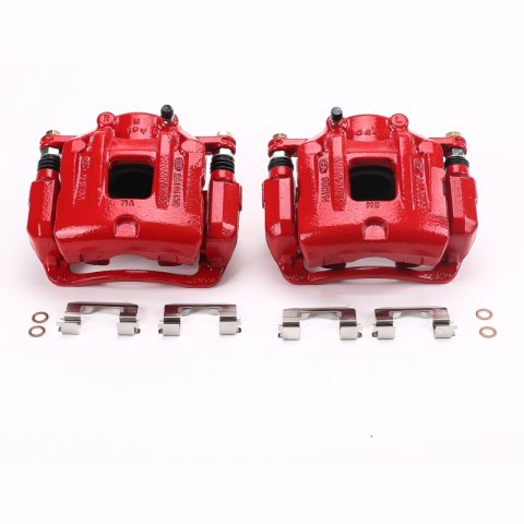 Power Stop 10-12 Hyundai Santa Fe Front Red Calipers w/Brackets - Pair thumbnail 6