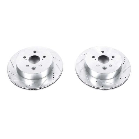 Power Stop 2006 Lexus GS300 Rear Evolution Drilled & Slotted Rotors - Pair thumbnail 1