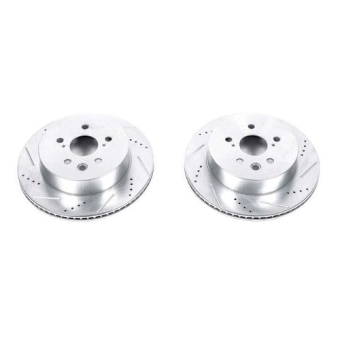 Power Stop 2006 Lexus GS300 Rear Evolution Drilled & Slotted Rotors - Pair thumbnail 2