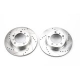 Power Stop 97-04 Porsche Boxster Rear Evolution Drilled & Slotted Rotors - Pair thumbnail 1