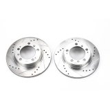 Power Stop 97-04 Porsche Boxster Rear Evolution Drilled & Slotted Rotors - Pair thumbnail 2