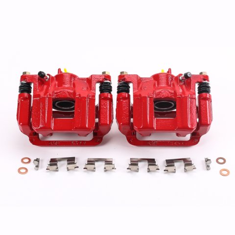 Power Stop 11-17 Honda Odyssey Rear Red Calipers w/Brackets - Pair thumbnail 1