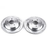 Power Stop 03-11 Ford Crown Victoria Rear Evolution Drilled & Slotted Rotors - Pair thumbnail 1