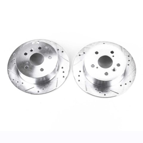 Power Stop 07-12 Lexus ES350 Rear Evolution Drilled & Slotted Rotors - Pair thumbnail 1