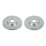 Power Stop 07-12 Hyundai Veracruz Front Evolution Drilled & Slotted Rotors - Pair thumbnail 2