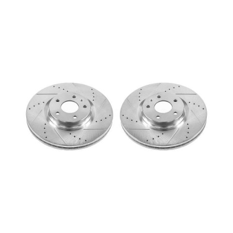 Power Stop 13-19 Ford Fusion Front Evolution Drilled & Slotted Rotors - Pair thumbnail 2