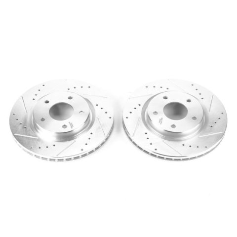 Power Stop 14-17 Nissan Leaf Front Evolution Drilled & Slotted Rotors - Pair thumbnail 2