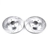 Power Stop 93-96 Honda Prelude Front Evolution Drilled & Slotted Rotors - Pair thumbnail 1