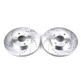 Power Stop 93-96 Honda Prelude Front Evolution Drilled & Slotted Rotors - Pair thumbnail 2
