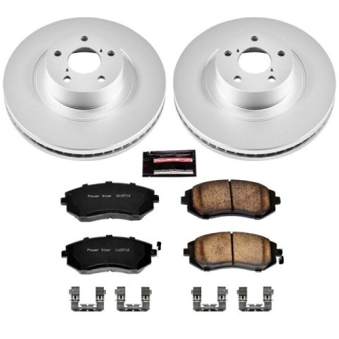 Power Stop 04-06 Subaru Baja Front Z17 Evolution Geomet Coated Brake Kit thumbnail 1