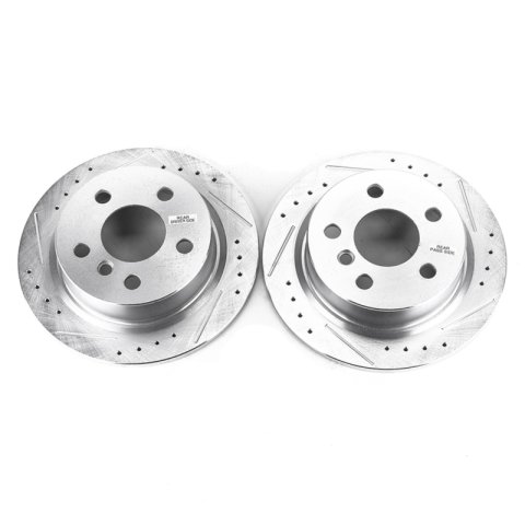 Power Stop 14-19 Mini Cooper Rear Evolution Drilled & Slotted Rotors - Pair thumbnail 5