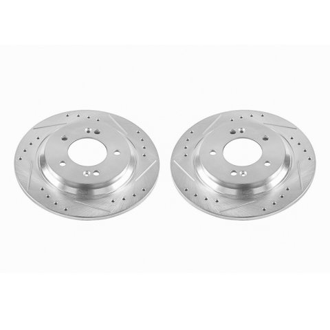 Power Stop 2017 Hyundai Azera Rear Evolution Drilled & Slotted Rotors - Pair thumbnail 1