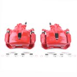 Power Stop 02-06 Toyota Camry Front Red Calipers w/Brackets - Pair thumbnail 1