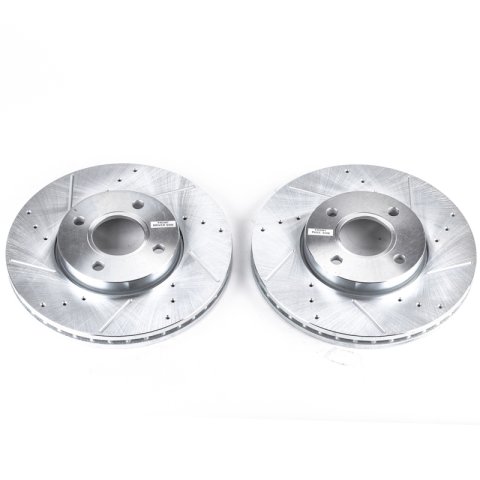 Power Stop 05-07 Ford Focus Front Evolution Drilled & Slotted Rotors - Pair thumbnail 1