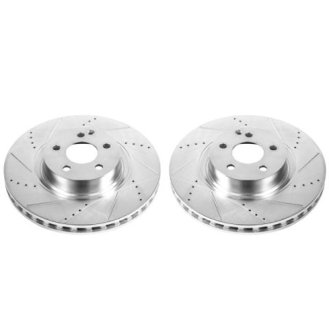 Power Stop 07-08 Mercedes-Benz CL550 Front Evolution Drilled & Slotted Rotors - Pair thumbnail 2