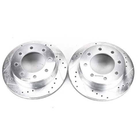 Power Stop 03-19 Chevrolet Express 2500 Rear Evolution Drilled & Slotted Rotors - Pair thumbnail 2