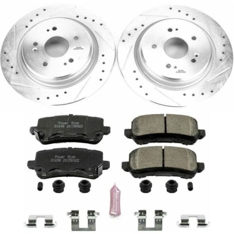 Power Stop 15-19 Acura TLX Rear Z23 Evolution Sport Brake Kit thumbnail 1