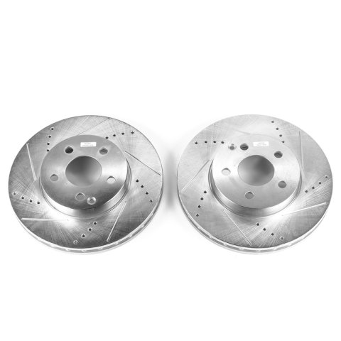 Power Stop 03-09 Mercedes-Benz E320 Front Evolution Drilled & Slotted Rotors - Pair thumbnail 6
