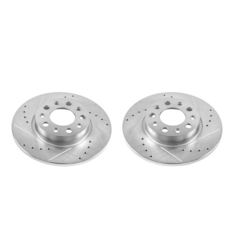 Power Stop 16-18 Fiat 500X Rear Evolution Drilled & Slotted Rotors - Pair thumbnail 2