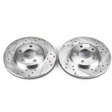 Power Stop 00-01 Chrysler Neon Front Evolution Drilled & Slotted Rotors - Pair thumbnail 2
