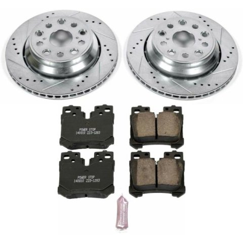 Power Stop 07-09 Lexus LS460 Rear Z23 Evolution Sport Brake Kit thumbnail 1