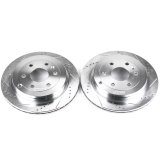 Power Stop 08-17 Buick Enclave Rear Evolution Drilled & Slotted Rotors - Pair thumbnail 1