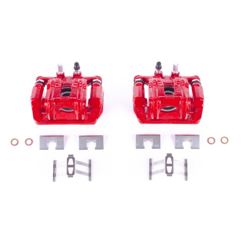 Power Stop 05-06 Honda CR-V Rear Red Calipers w/Brackets - Pair thumbnail 1