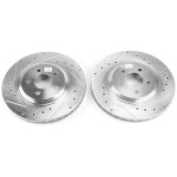 Power Stop 94-01 Ford Mustang Front Evolution Drilled & Slotted Rotors - Pair thumbnail 2