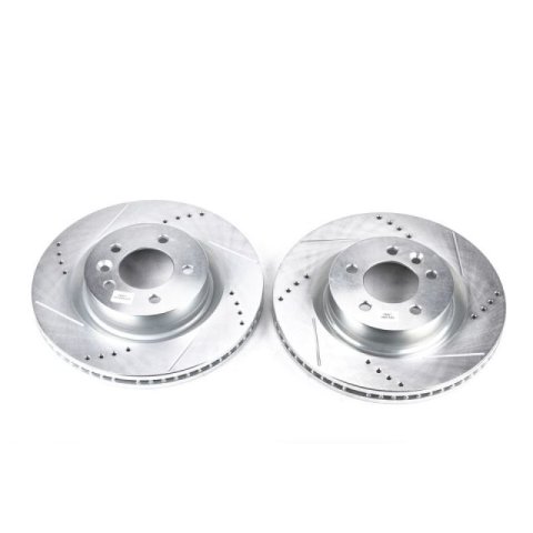Power Stop 05-09 Land Rover LR3 Front Evolution Drilled & Slotted Rotors - Pair thumbnail 2