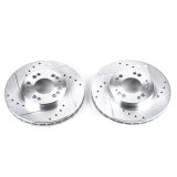 Power Stop 91-96 Dodge Stealth Front Evolution Drilled & Slotted Rotors - Pair thumbnail 1
