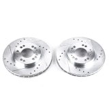 Power Stop 91-96 Dodge Stealth Front Evolution Drilled & Slotted Rotors - Pair thumbnail 2