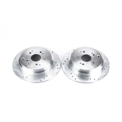Power Stop 02-04 Honda Odyssey Rear Evolution Drilled & Slotted Rotors - Pair thumbnail 6