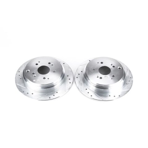 Power Stop 02-04 Honda Odyssey Rear Evolution Drilled & Slotted Rotors - Pair thumbnail 7