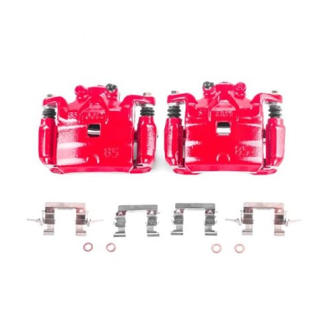 Power Stop 11-17 Nissan Juke Front Red Calipers w/Brackets - Pair thumbnail 2