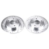 Power Stop 05-08 Chevrolet Cobalt Rear Evolution Drilled & Slotted Rotors - Pair thumbnail 1